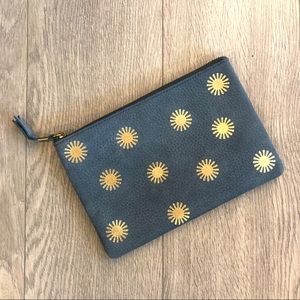 NWOT Madewell Leather Pouch Clutch - Sun Stamped